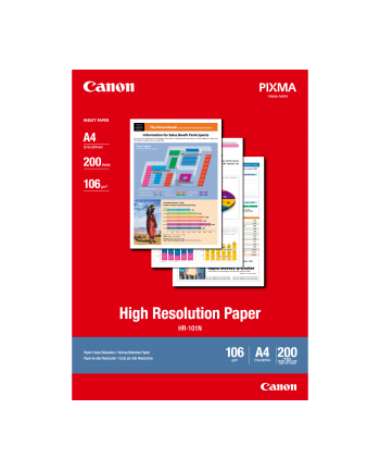 Papier Canon HR101 High Resolution Paper | 106g | A4 | 200ark