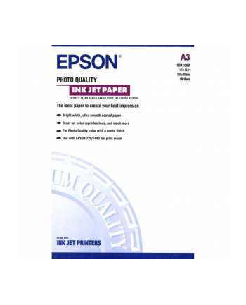 Papier Epson Photo Quality Ink Jet | 105g | A3 | 100ark