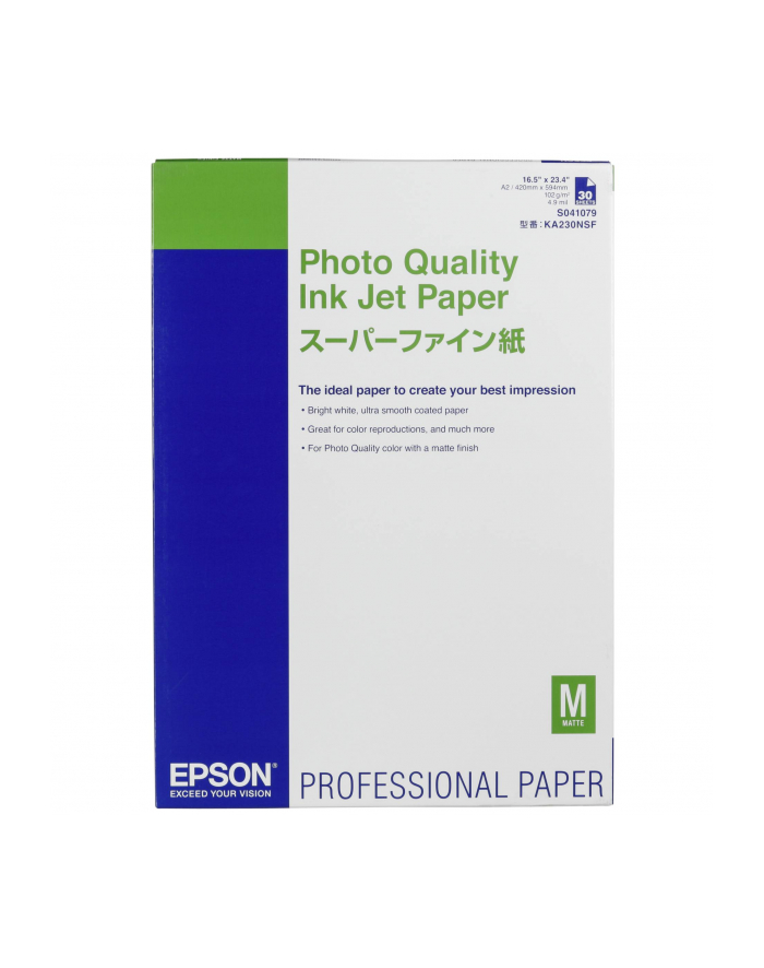 Papier Epson Photo Quality Ink Jet | 105g | A2 | 30ark główny