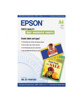 Papier Epson Photo Quality self-adhesive | 167g | A4 | 10ark