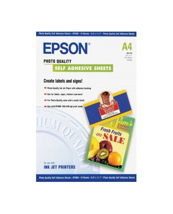 Papier Epson Photo Quality self-adhesive | 167g | A4 | 10ark