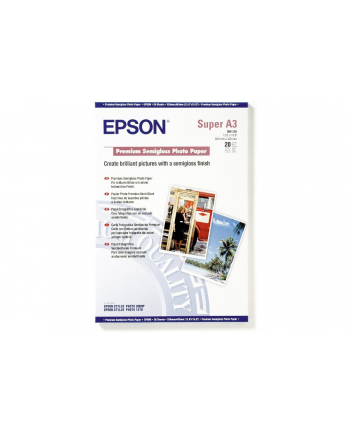 Papier Epson Premium Semigloss Photo | 251g | A3 Plus | 20ark