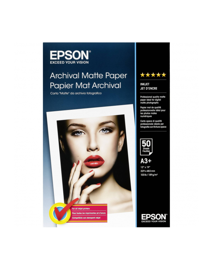 Papier Epson Archival Matte | 192g | A3  | 50ark główny