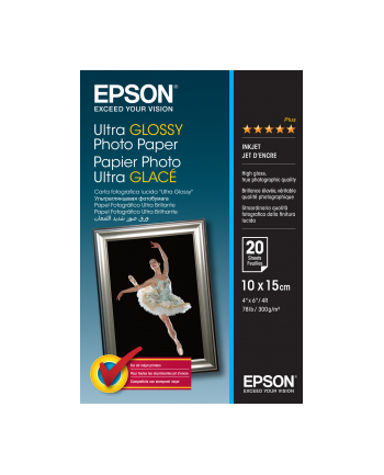 Papier Epson Ultra Glossy Photo | 300g | 10x15 | 20ark