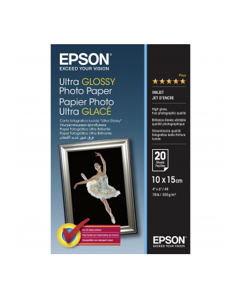 Papier Epson Ultra Glossy Photo | 300g | 10x15 | 20ark