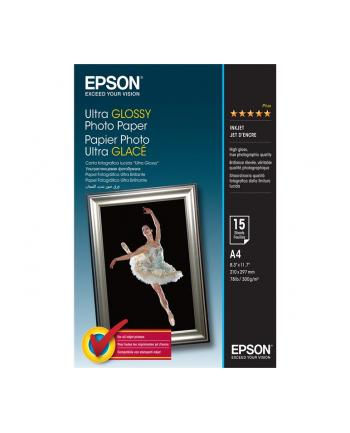 Papier Epson Ultra Glossy Photo | 300g | A4 | 15ark