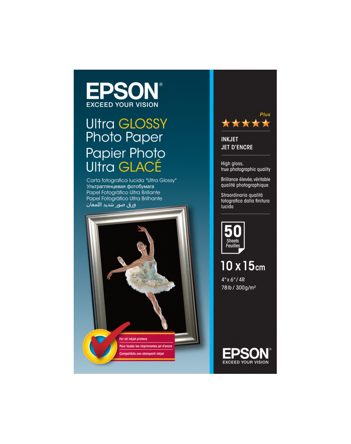 Papier Epson Ultra Glossy Photo | 300g | 10x15 | 50ark główny