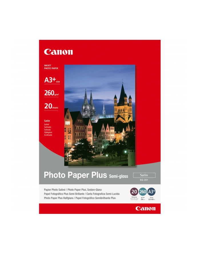 Papier Canon SG201 Photo Paper Plus Semi-glossy | 260g | A3  | 20ark główny