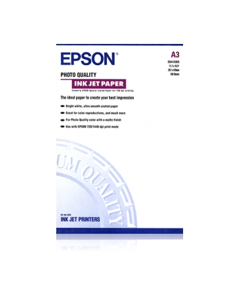 Papier Epson Photo Quality Ink Jet | 105g | A3 | 100ark nr 1