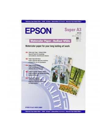 Papier Epson Watercolour Radiant White | 190g | A3  | 20ark nr 1