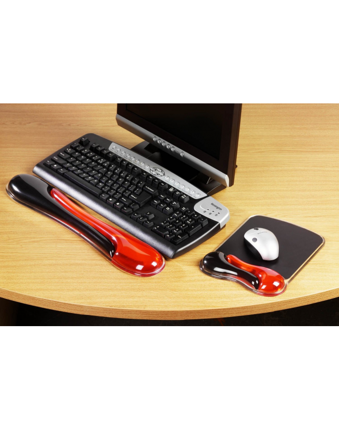 kensington Podkładka pod mysz Duo Gel czerwono-szara główny