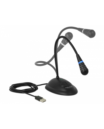 DeLOCK USB gooseneck microphone (black)