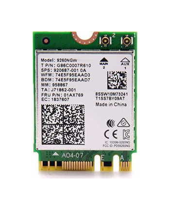 Intel Wi-Fi AC 9260 M.2 vPro bulk nr 1