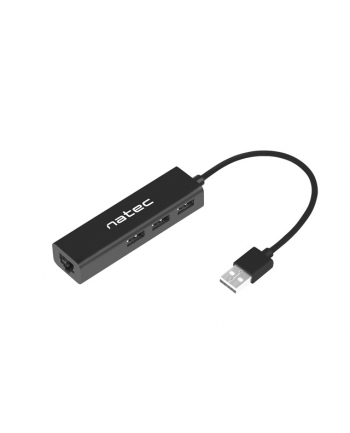 natec Hub USB Dragonfly 3 porty USB 2.0 + RJ45