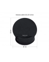 DeLOCK Ergonomic mouse pad with gel wrist rest (black) - nr 16
