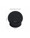 DeLOCK Ergonomic mouse pad with gel wrist rest (black) - nr 1