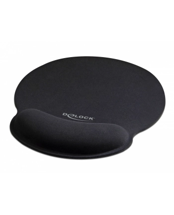 DeLOCK Ergonomic mouse pad with gel wrist rest (black) nr 1
