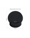 DeLOCK Ergonomic mouse pad with gel wrist rest (black) - nr 24