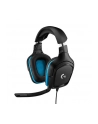 Logitech G432 Gaming Headset (black / blue) - nr 123