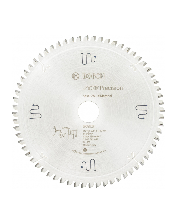 bosch powertools Bosch Circular Saw Blade BS MU B 216x30-64 - 2608642097 główny