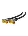 goobay TV antenna cable 135dB 90 ° black 5m -4x shielded - nr 1