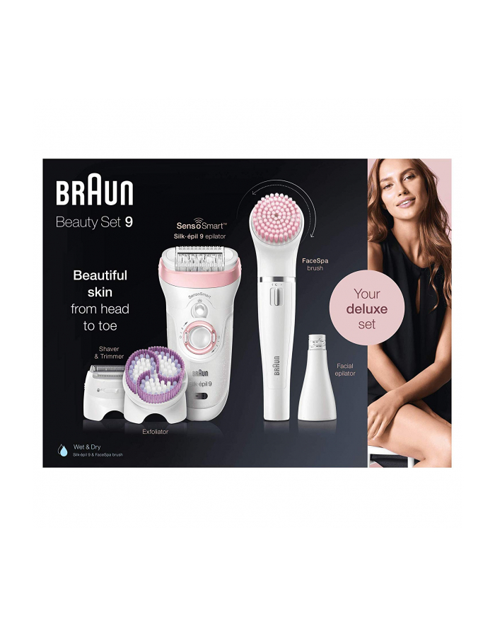 Braun Silk-épil 9-975 SensoSmart Beauty Set 9, epilator(white / pink gold) główny