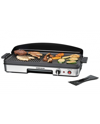 Rommelsbacher table grill BBQ 2003 (black / stainless steel, 1,900 watts)