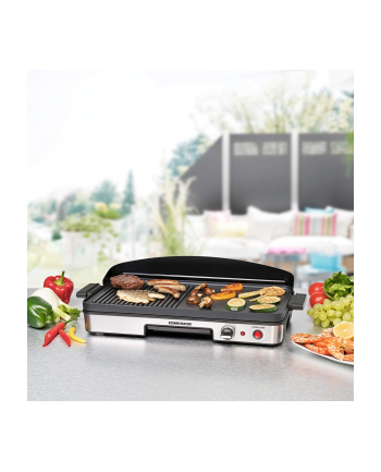 Rommelsbacher table grill BBQ 2003 (black / stainless steel, 1,900 watts)