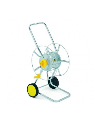 WOLF-Garten hose trolley WS 50 Z, hose cart (silver / yellow, galvanized)