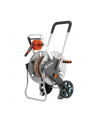 GARDENA Hose Trolley Aquaroll M Easy Set metal, hose wagon (gray / silver) - nr 13