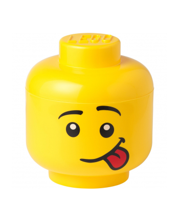 Room Copenhagen Lego Storage Head ''Silly,'' large storage box (yellow)