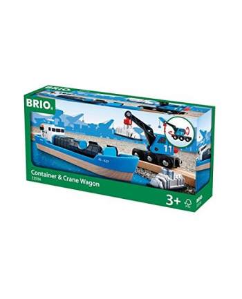 BRIO container ship with crane truck - 33534