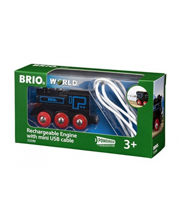 BRIO Black Battery Locomotive with Mini-USB - 59900