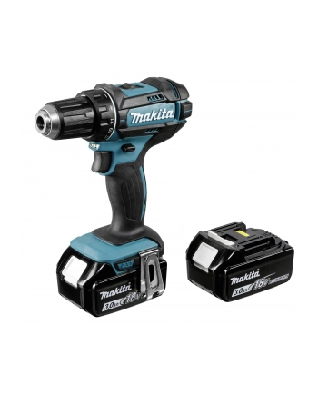 Makita cordless drill DDF482RFJ, 18 Volt (blue / black, MAKPAC size 2, 2x Li-ion battery pack 3.0Ah) nr 1