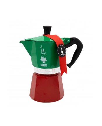 Bialetti Moka Express Tricolore, espresso machine (green / red, 6 cups) nr 1