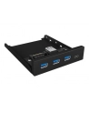 ICY BOX IB-HUB1418-i3, front panel (black, 3x USB 3.0 Type-A, 1x USB Type-C) - nr 13