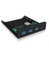 ICY BOX IB-HUB1418-i3, front panel (black, 3x USB 3.0 Type-A, 1x USB Type-C) - nr 18