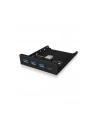 ICY BOX IB-HUB1418-i3, front panel (black, 3x USB 3.0 Type-A, 1x USB Type-C) - nr 23