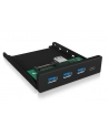 ICY BOX IB-HUB1418-i3, front panel (black, 3x USB 3.0 Type-A, 1x USB Type-C) - nr 24