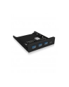 ICY BOX IB-HUB1418-i3, front panel (black, 3x USB 3.0 Type-A, 1x USB Type-C) - nr 27