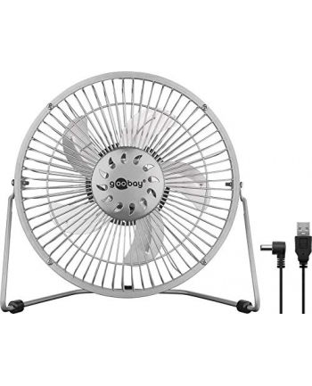 goobay 8 inch USB Fan (Silver)