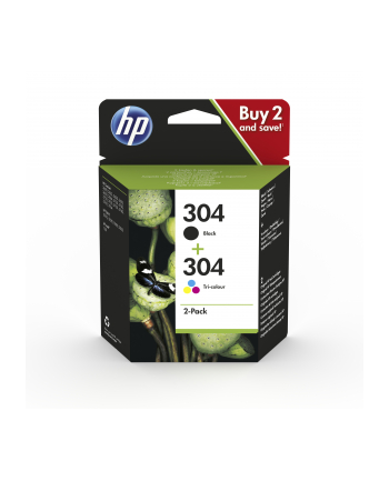 HP ink pack of 2 no. 304 (3JB05AE) nr 1