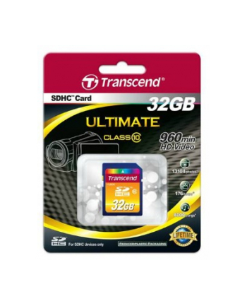 Transcend Class 10 32 GB SDHC memory card (black, Class 10)