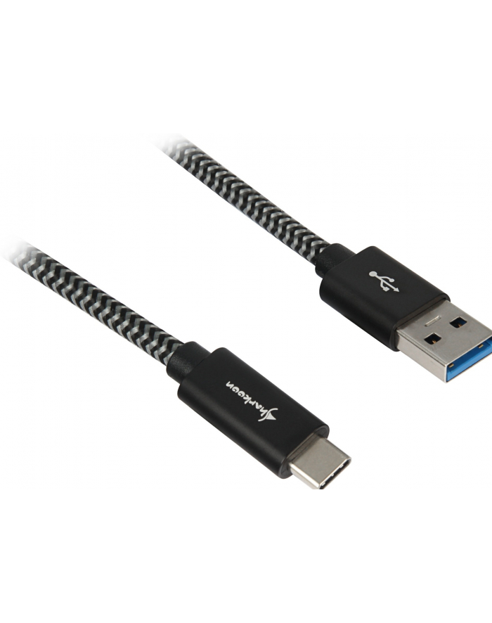 Sharkoon USB 3.1 A-C black / grey 0.5m - Aluminum + Braid główny