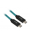 Sharkoon USB 3.1 A-C black / blue 1.0m - Aluminum + Braid - nr 3