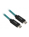 Sharkoon USB 3.1 C-C black / blue 1.0m - Aluminum + Braid - nr 3