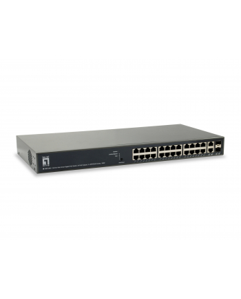 Level One GEP-2651 PoE / GE / GE / SMA / 24 - 24x PoE +, PoE Budget 185W