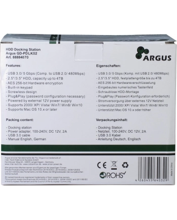 Inter-Tech Argus GD-PDLK02 - docking station nr 2