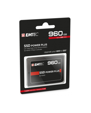 Emtec X150 SSD Power Plus 960 GB Solid State Drive(black, SATA 6 GB / s, 2.5 inches)