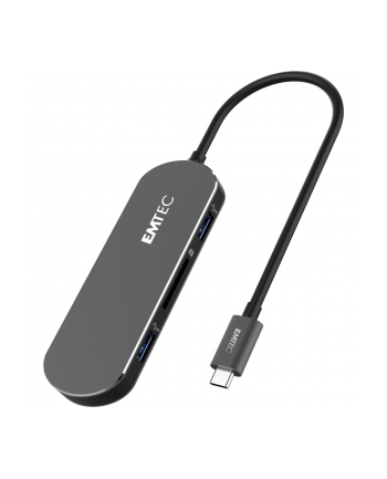 Emtec T650C Type-C hub, docking station (gray, USB-C, HDMI, SD card)